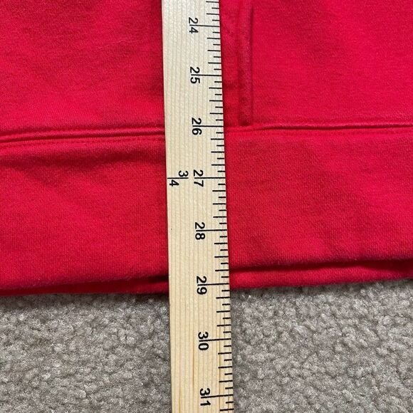 Nike Detroit Red Wings Center Check Swoosh Hoodie Men’s Size Large Red - Picture 6 of 8